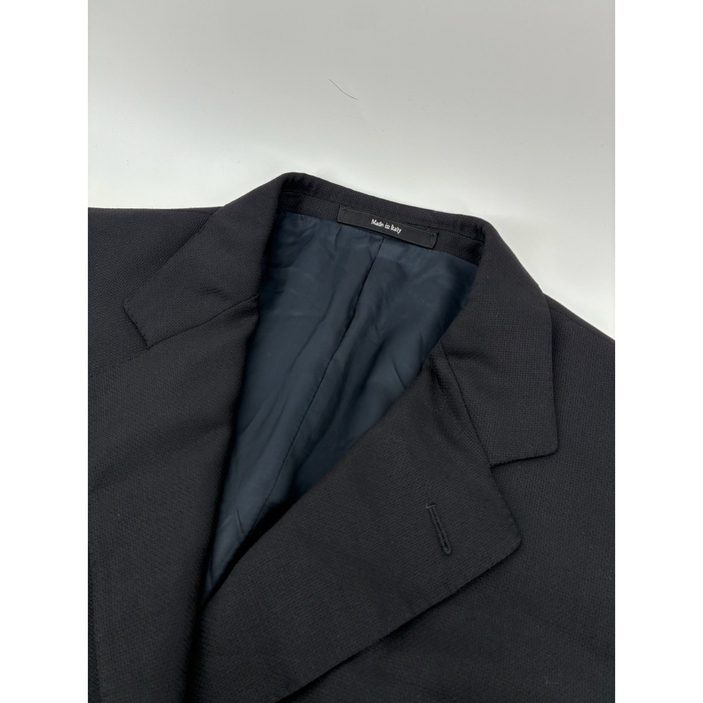 Ermenegildo Zegna High Performance Wool Blazer Black Made in Italy Mens 46R